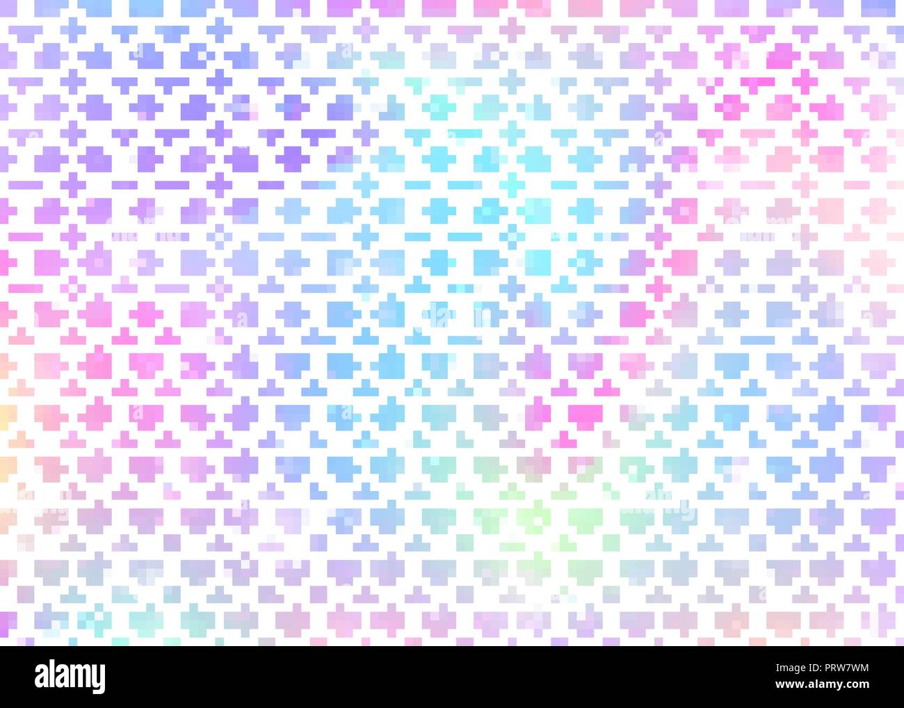 Arrière-plan avec l'échelle de l'arc-en-ciel Mermaid Princess kawaii. Illustration de Vecteur