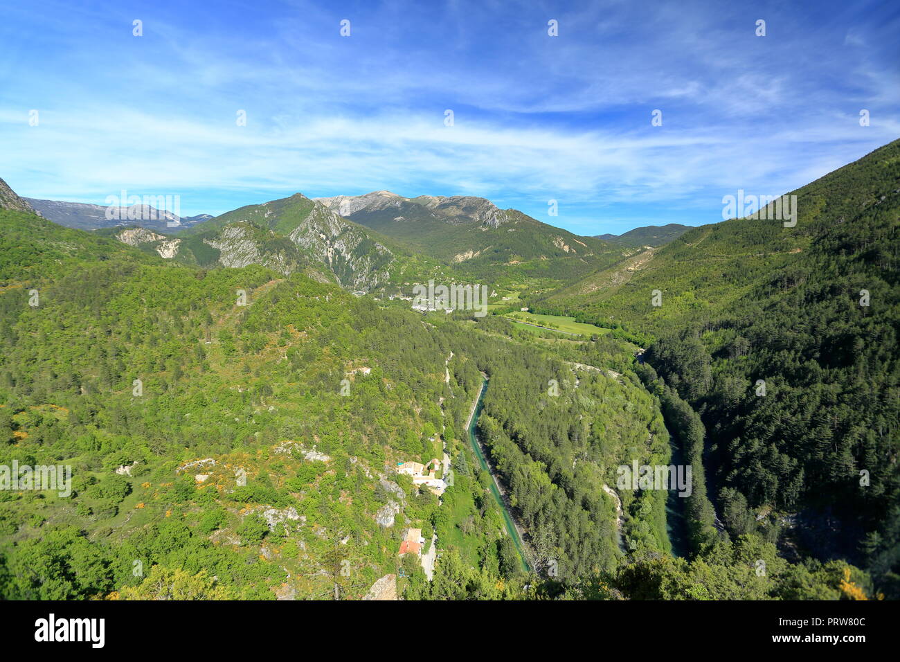 Paysage du Parc naturel régional du Verdon, Var, 83, Provence, PACA, Banque D'Images