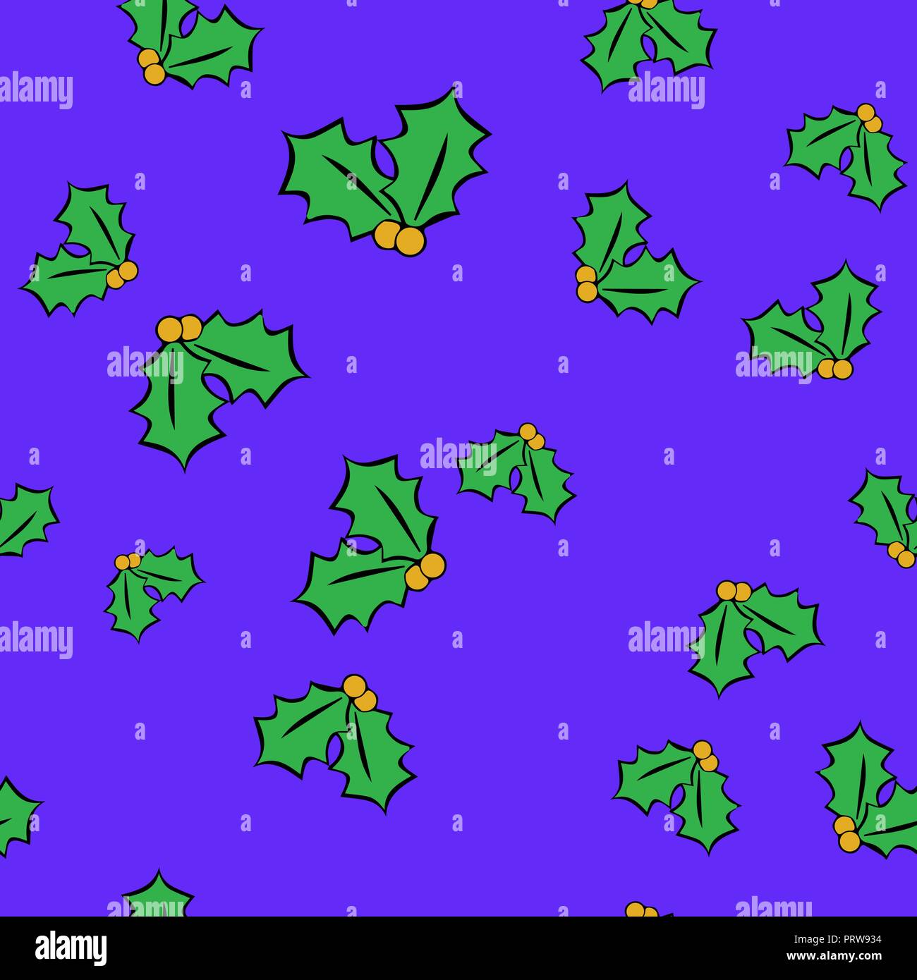 Le gui de Noël motif transparent. Fond bleu. Vector illustration Illustration de Vecteur