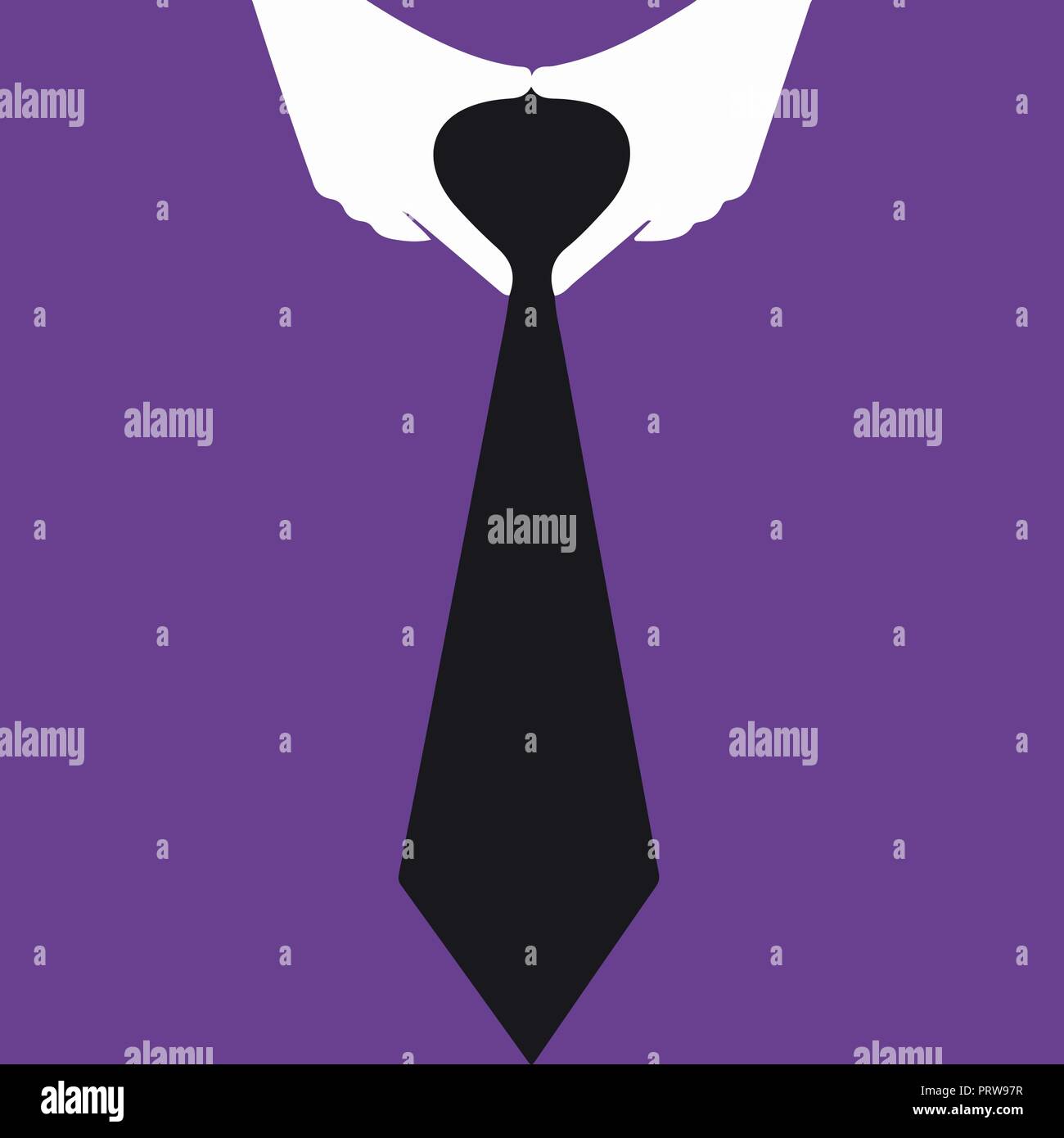 Shirt avec col de mains. Vector illustration. Illustration de Vecteur