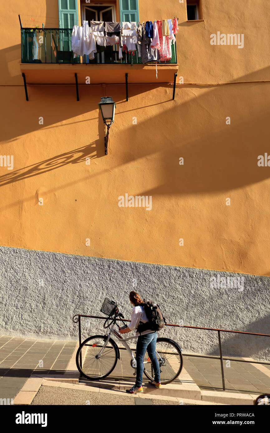 Nice, la vieille ville, Côte d'Azur, Alpes-Maritimes, 06, PACA Banque D'Images