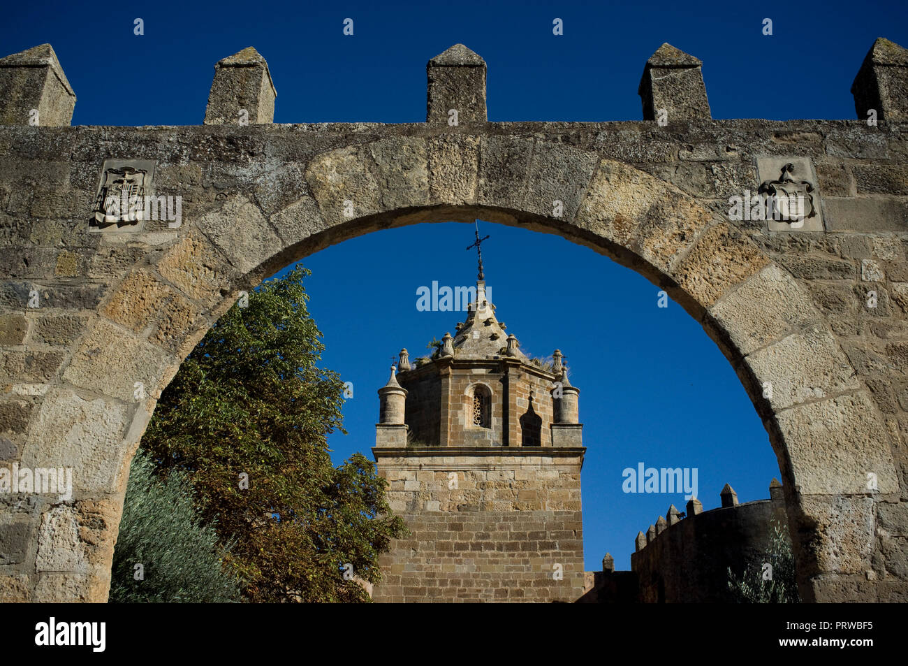 Monastère Royal de Santa Maria de Veruela, abbaye cistercienne près de Vera de Moncayo, à Zaragoza, Aragon, Espagne. Gustavo Adolfo Becquer itinéraire. Banque D'Images
