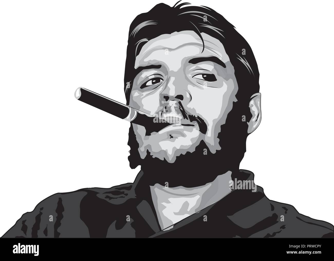Ernesto Che Guevara   une figure importante de la Révolution cubaine Illustration de Vecteur