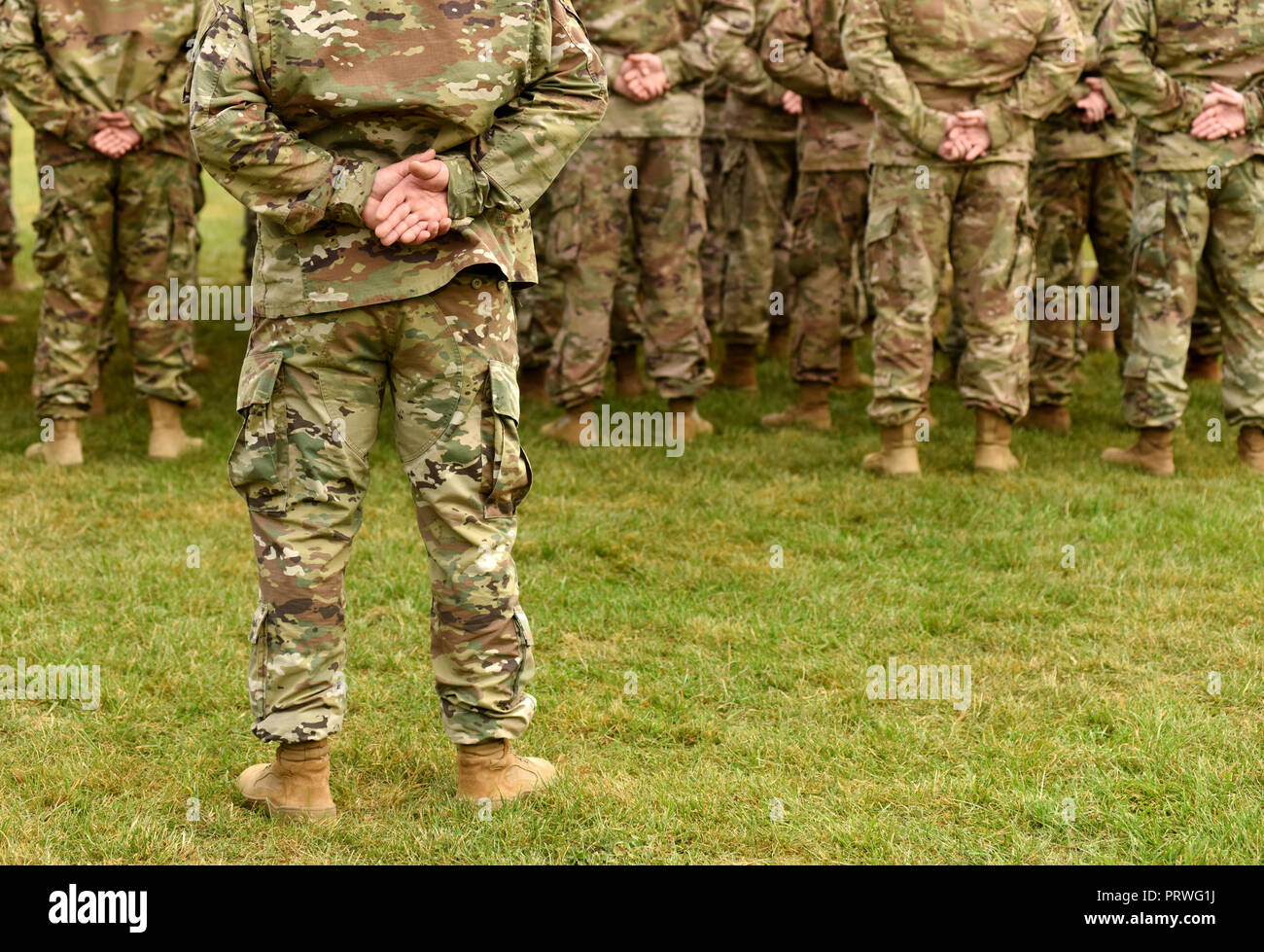Les troupes américaines. Des soldats américains. US Army Banque D'Images