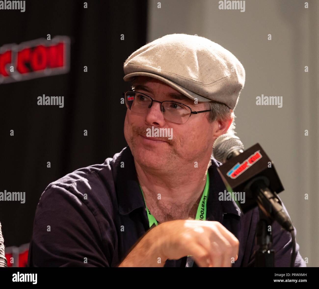 New York, NY - 4 octobre, 2018 : Saison 2 Mars par NatGeo Andy Weir assiste à bord lors du Comic Con de New York Jacob Javits Center Crédit : lev radin/Alamy Live News Banque D'Images