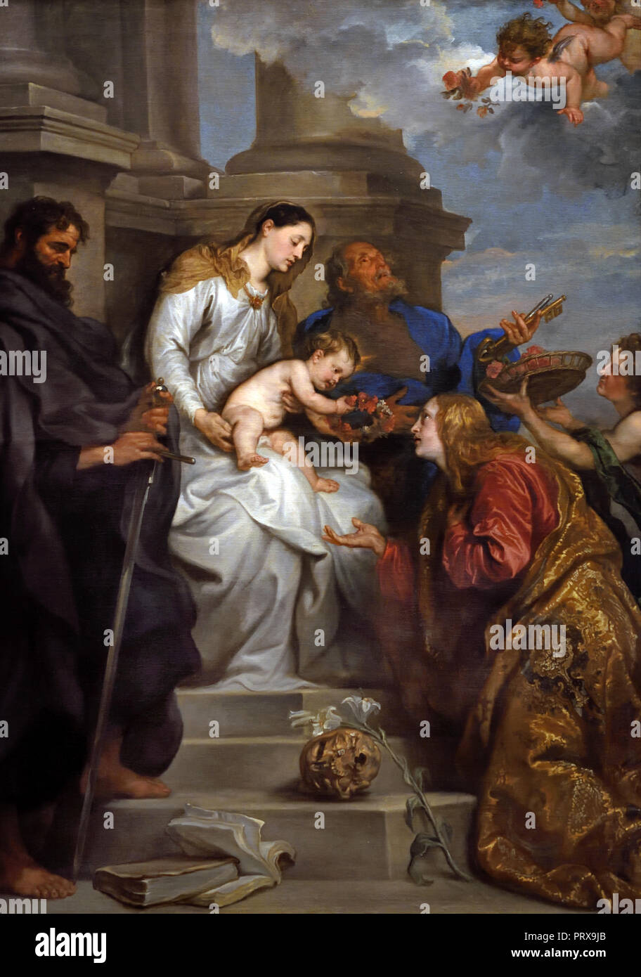 Marie et l'enfant avec Saint Rosalie, Pierre et Paul 1629 Anthony Van Dyck Antoon - 1599 - 1641 Belgique belge flamande Banque D'Images