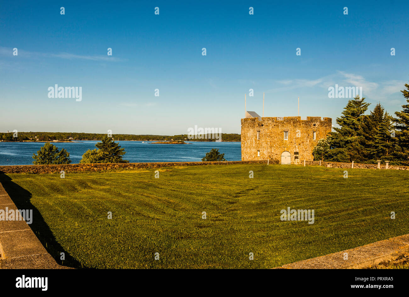 Fort William Henry Pemaquid Harbor   Bristol, Maine, USA Banque D'Images