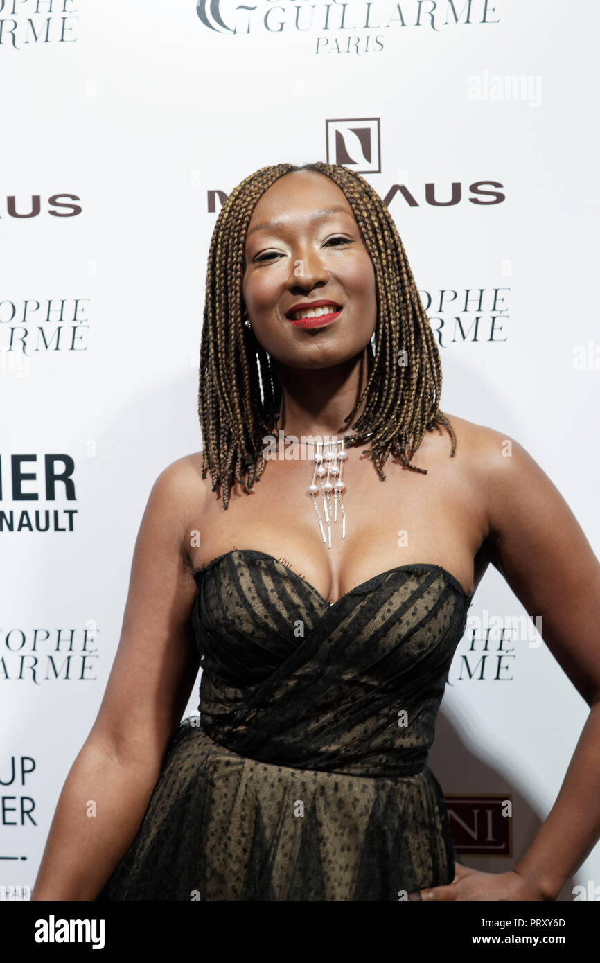 Paris, France. 2e oct, 2018. Nadège Beausson Diagne assiste à la Christophe Guillarmé défilé Printemps-été 2019 collection à l'Atelier Renault Banque D'Images