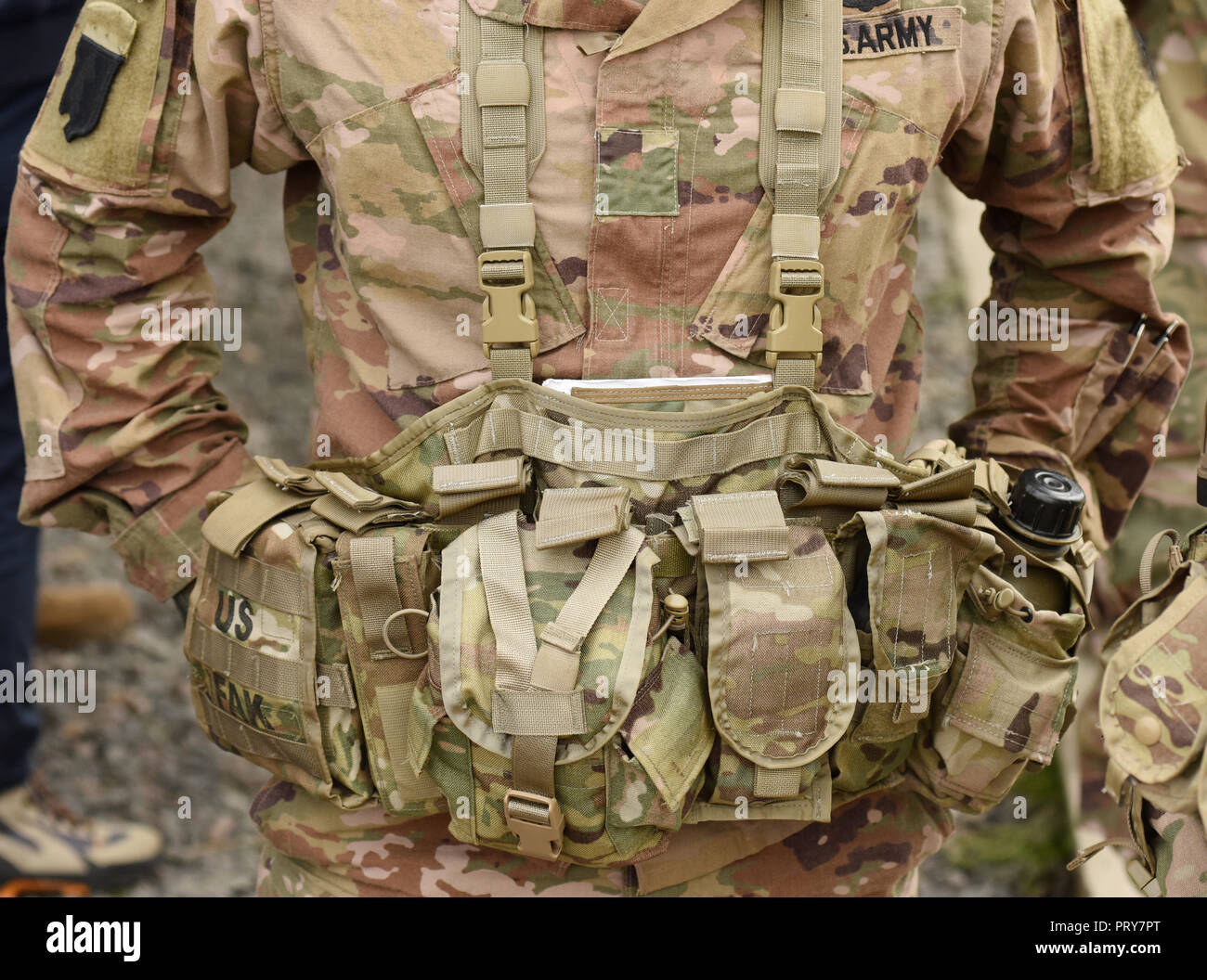 L'équipement des soldats américains. US Army. Entre nous l'uniforme  militaire. Les troupes américaines Photo Stock - Alamy