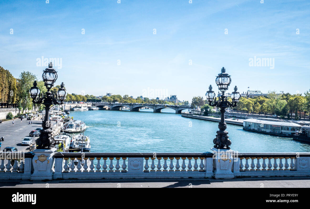 Pont de Paris, France Banque D'Images