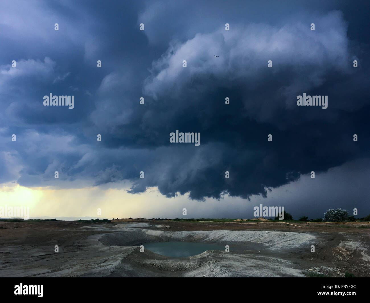 Tornade à Schwechat Banque D'Images