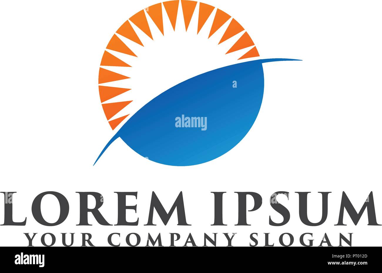 Sun energy concept design de logo template Illustration de Vecteur