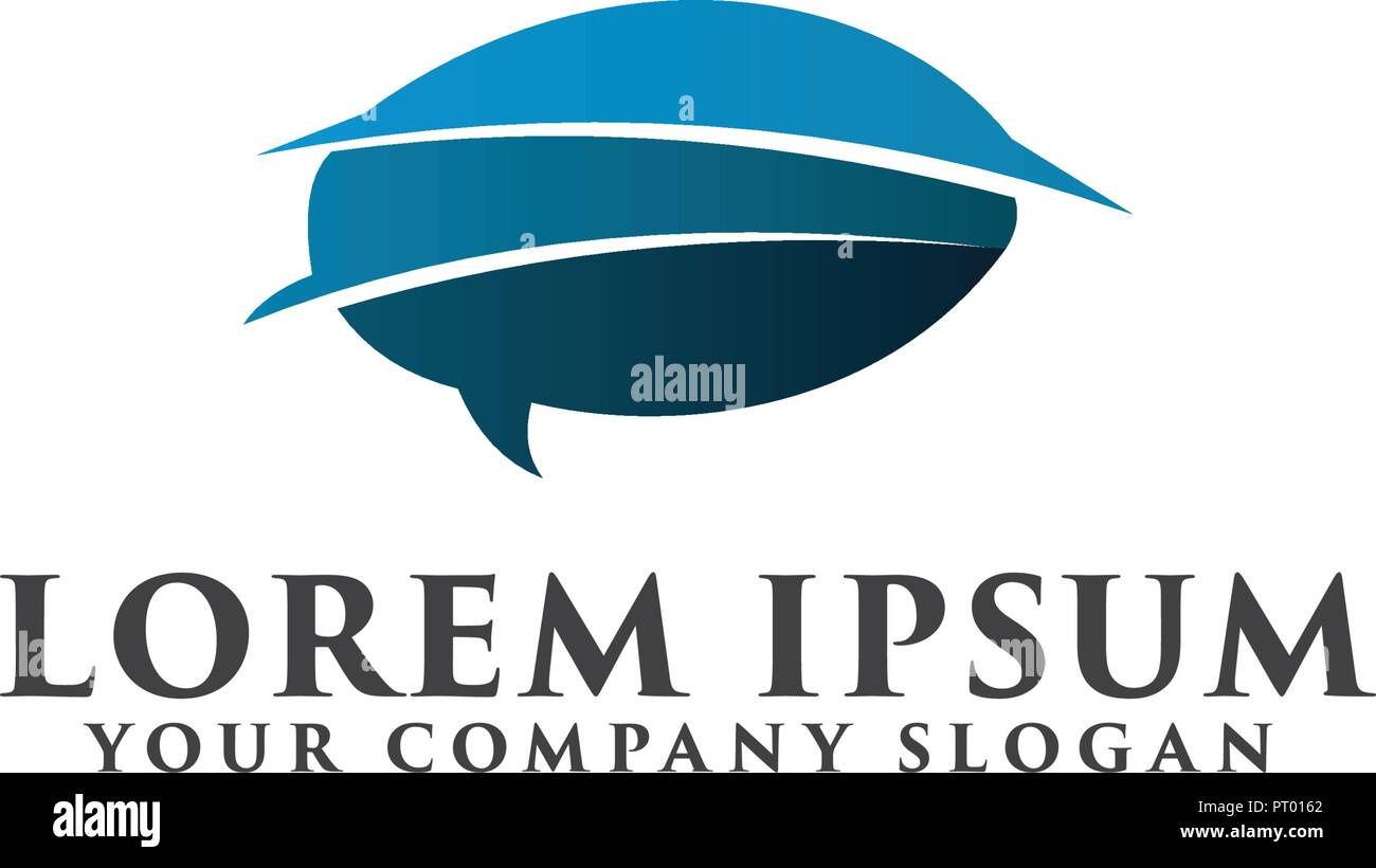 Commentaire communication internet. logo design logo modèle concept Illustration de Vecteur