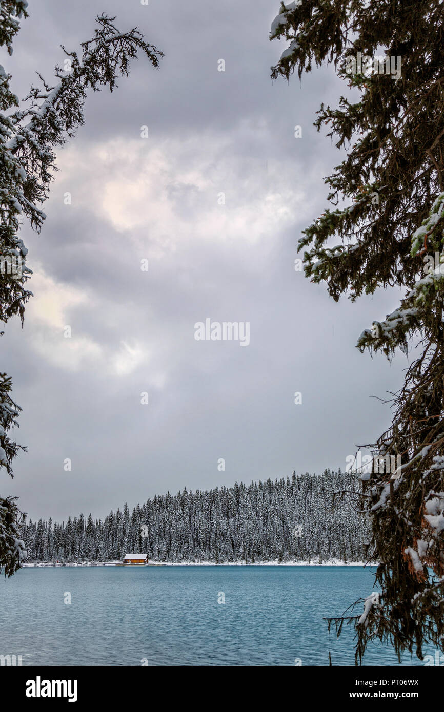Lake Louise, Banff National Park, Canada Banque D'Images