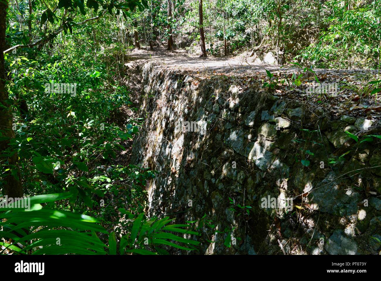 Aigu Pierre pont fait de pierres écossais à Dalrymple gap, Queensland, Australie Banque D'Images