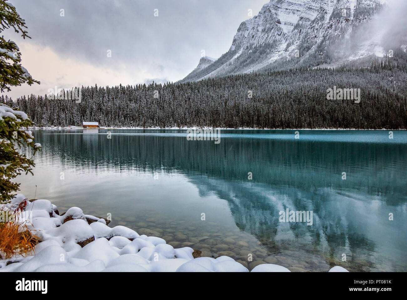 Lake Louise, Banff National Park, Canada Banque D'Images