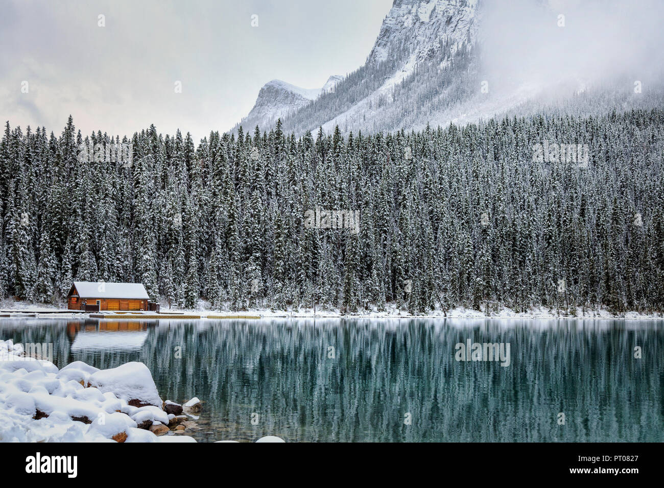 Lake Louise, Banff National Park, Canada Banque D'Images