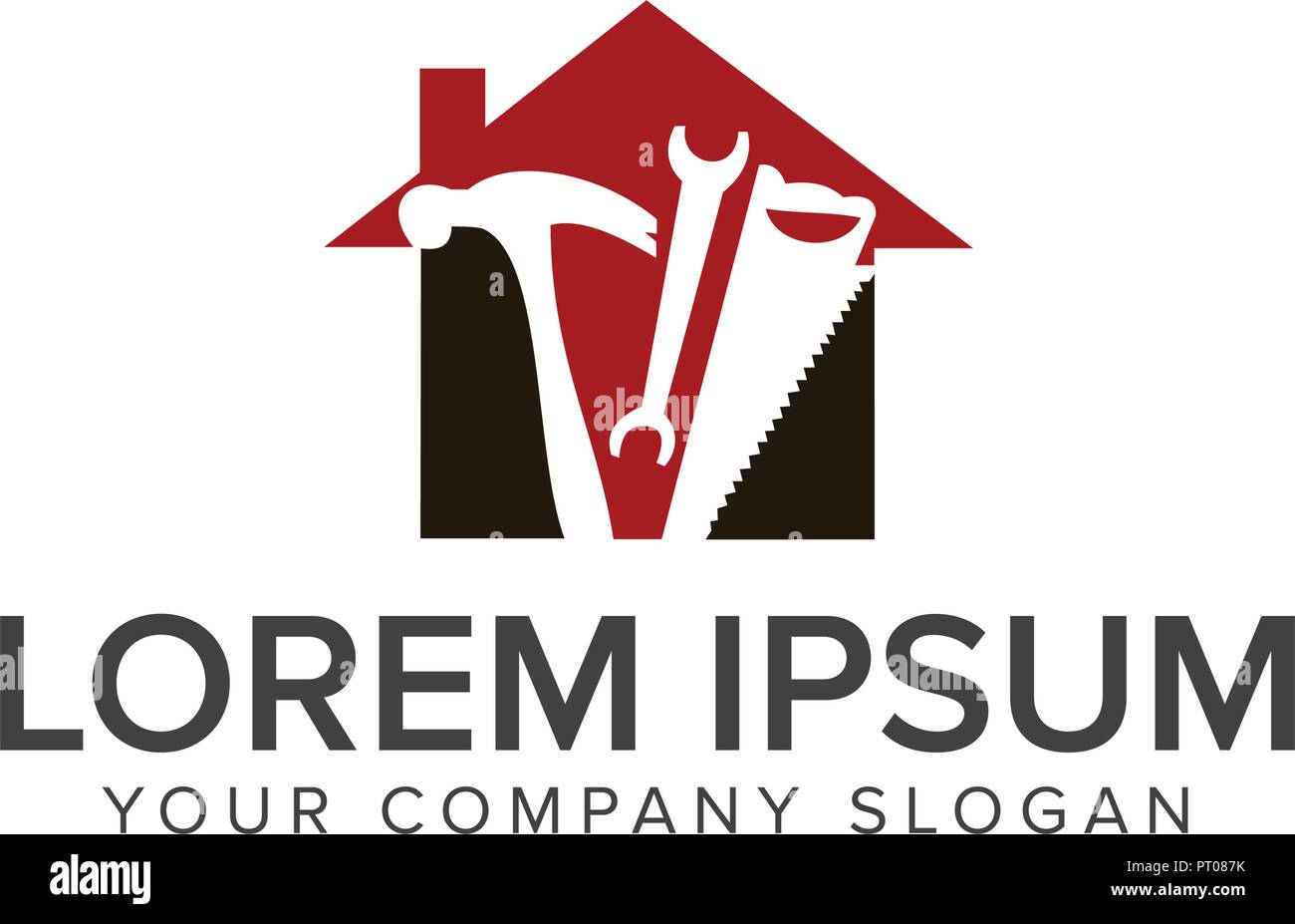 L'outil de construction de modèles de conception de logo Illustration de Vecteur