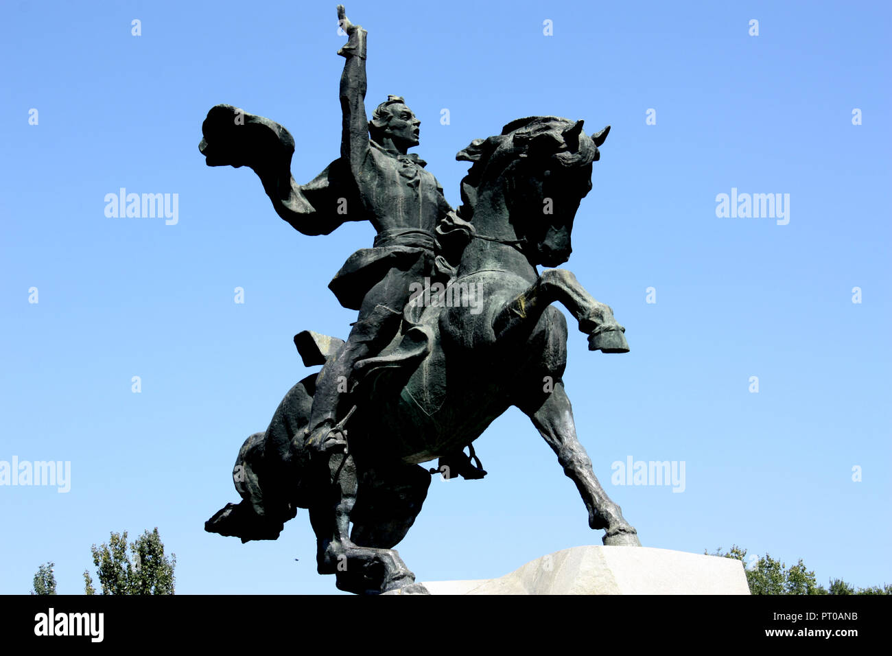 Le monument au maréchal Souvarov à Tiraspol Banque D'Images