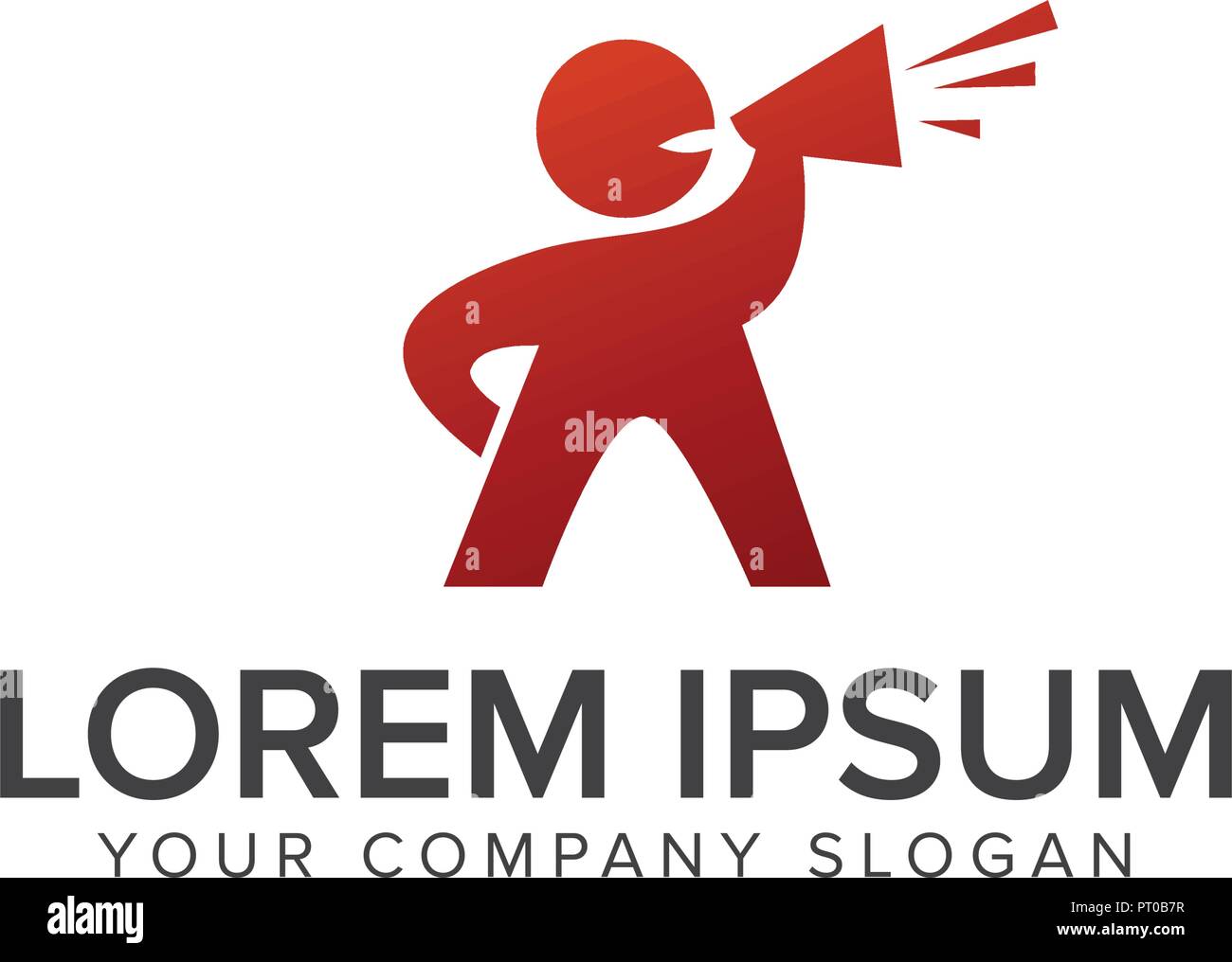 Les gens avec le président logo design modèle concept Illustration de Vecteur