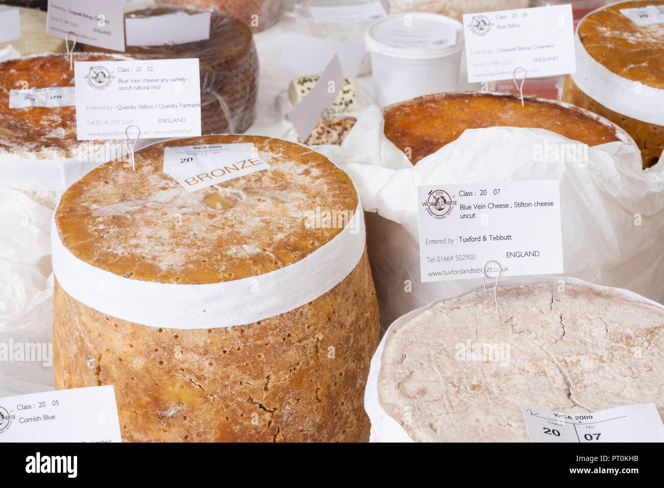 Fromages fromage/exposés au World Cheese Awards Banque D'Images