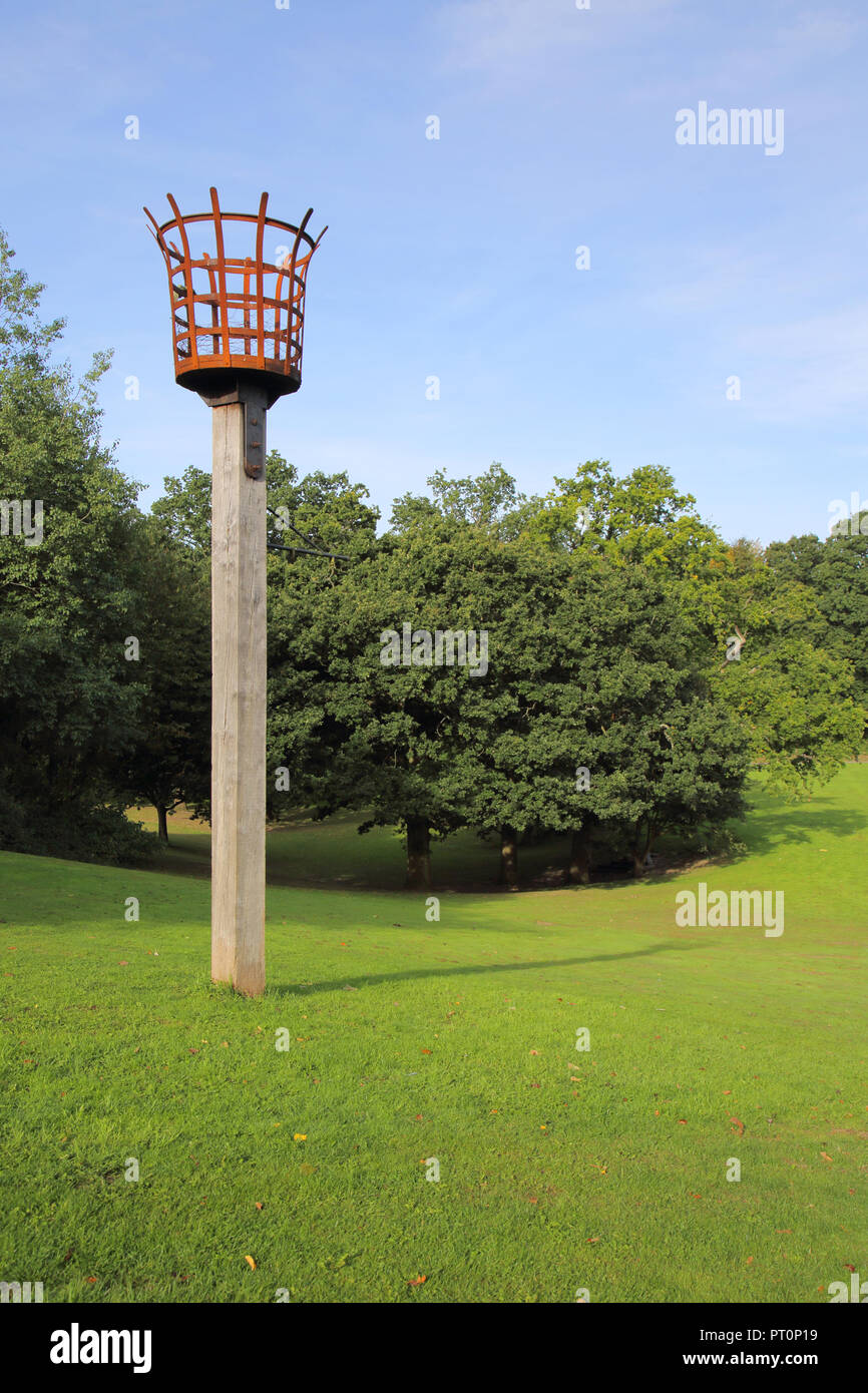 Le parc Victoria, à Haywards Heath West Sussex Banque D'Images