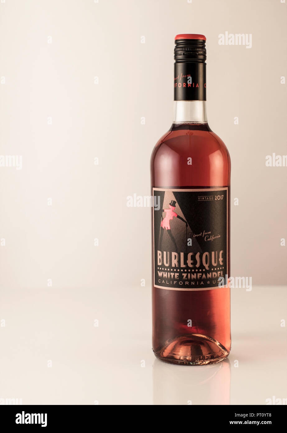 Vin rose californien Banque D'Images