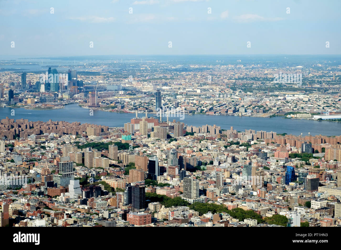 USA, New York, Manhattan, l'East River Banque D'Images