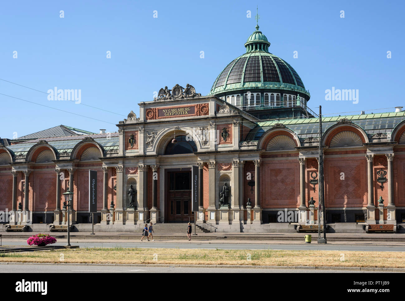 Copenhague. Le Danemark. Vue extérieure de la Ny Carlsberg Glyptotek Musée. Banque D'Images