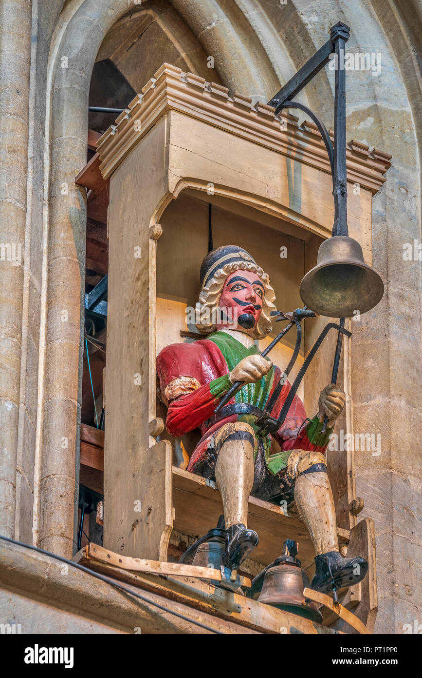 La cathédrale de Wells Clock est une horloge astronomique très ornés dans le transept nord de la cathédrale historique de Somerset. Banque D'Images