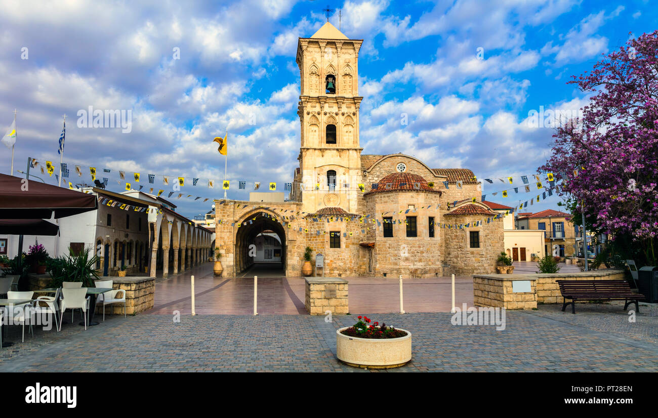 Belle église St. Lazaros Larnaka Chypre,ville,de l'île. Banque D'Images