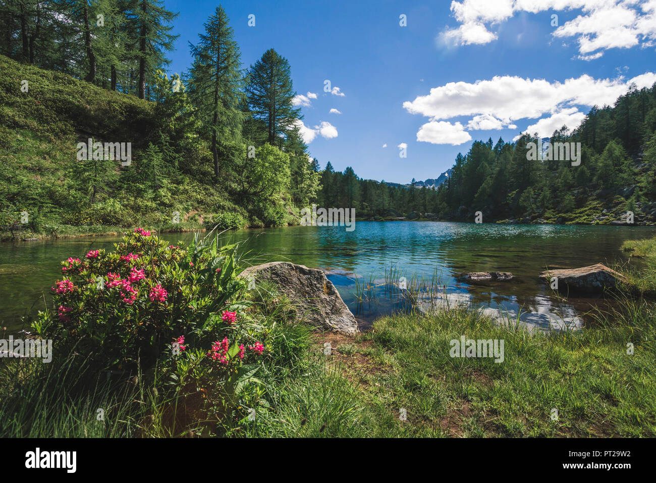 Lago delle Streghe, Crampiolo, Alpe Devero, vallée Antigorio, Piémont, Italie Banque D'Images