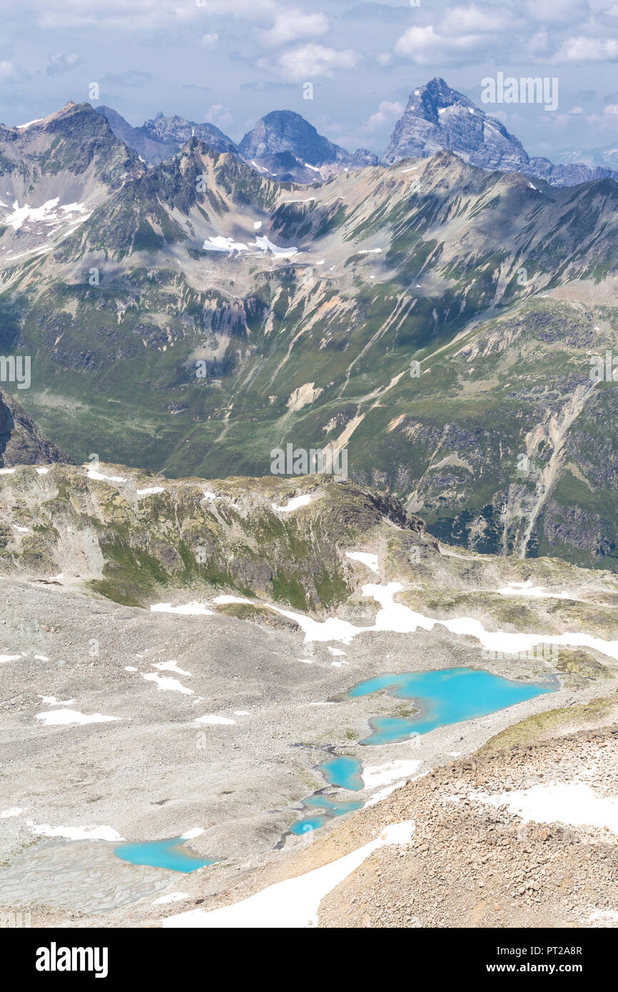 Portrait de Lej Verd, Val Bever, vallée de l'Engadine, Grisons, Suisse, Europe, Banque D'Images