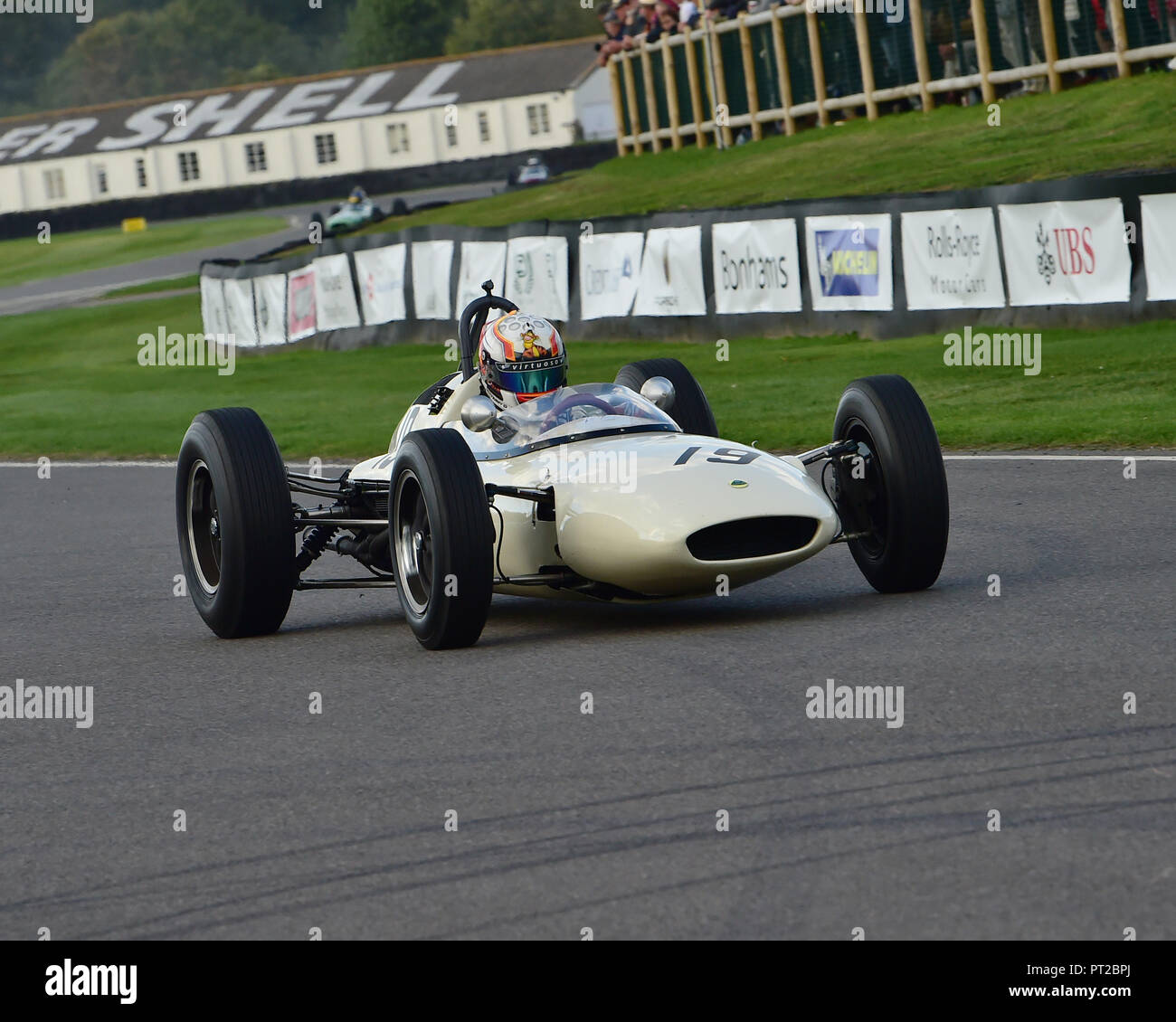 Timothy de Silva, Lotus 24 BRM, Glover Trophy, 1500cc Voitures de Grand Prix, de 1961 à 1965, Goodwood Revival 2018, septembre 2018, automobiles, voitures, contrôle du circuit Banque D'Images