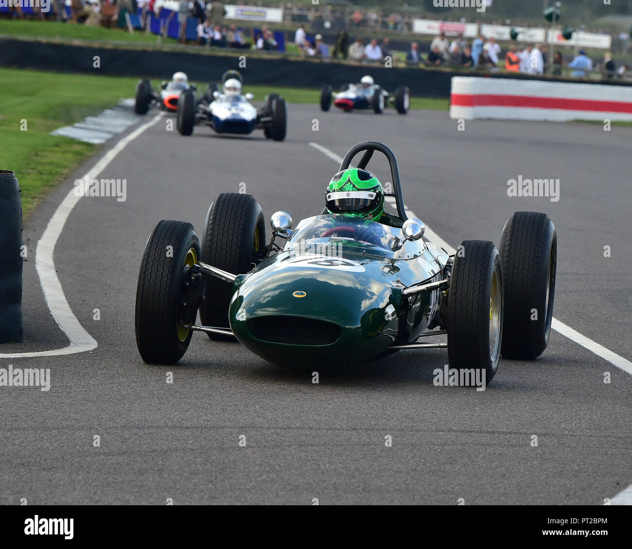 Martin Stretton, Lotus 24 BRM, Glover Trophy, 1500cc Voitures de Grand Prix, de 1961 à 1965, Goodwood Revival 2018, septembre 2018, automobiles, voitures, contrôle du circuit Banque D'Images
