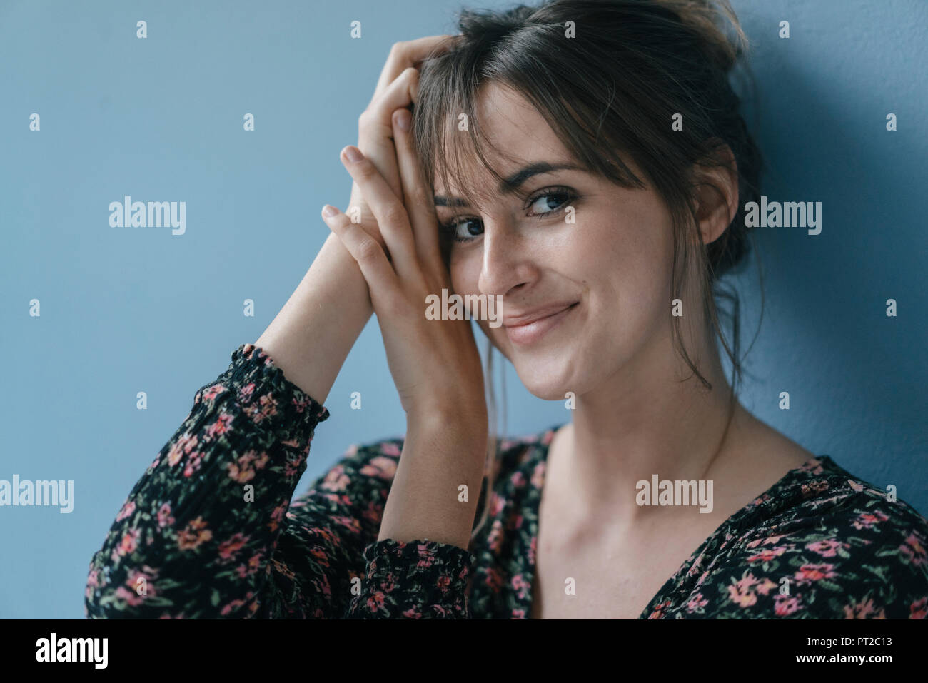 Belle femme, portrait Banque D'Images