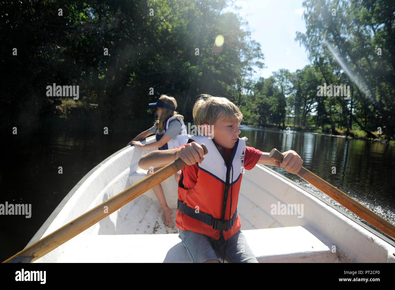 Enfants en Suède Banque D'Images