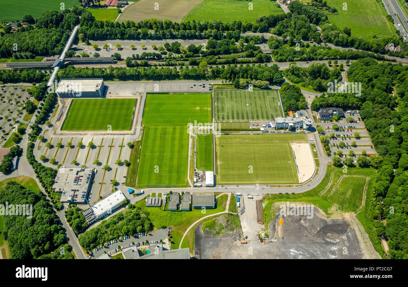 Terrains d'entraînement de la S04, Schalke Schalker Feld, Gelsenkirchen, Ruhr, Nordrhein-Westfalen, Germany, Europe Banque D'Images