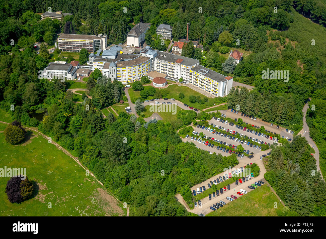 Clinique clinique Ambrock, HELIOS, Hagen-Ambrock clinique pour la pneumologie, district Ambrock, Hagen, Ruhr, Rhénanie du Nord-Westphalie, Allemagne Banque D'Images