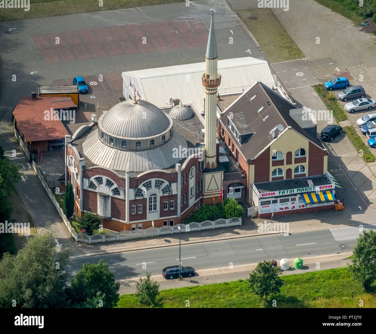 DITIB-Communauté islamique turque (association culturelle) Essen-Katernberg eV, la Mosquée de Fatih, Essen Schalker Straße 23, Essen, Ruhr, Rhénanie du Nord-Westphalie, Allemagne Banque D'Images