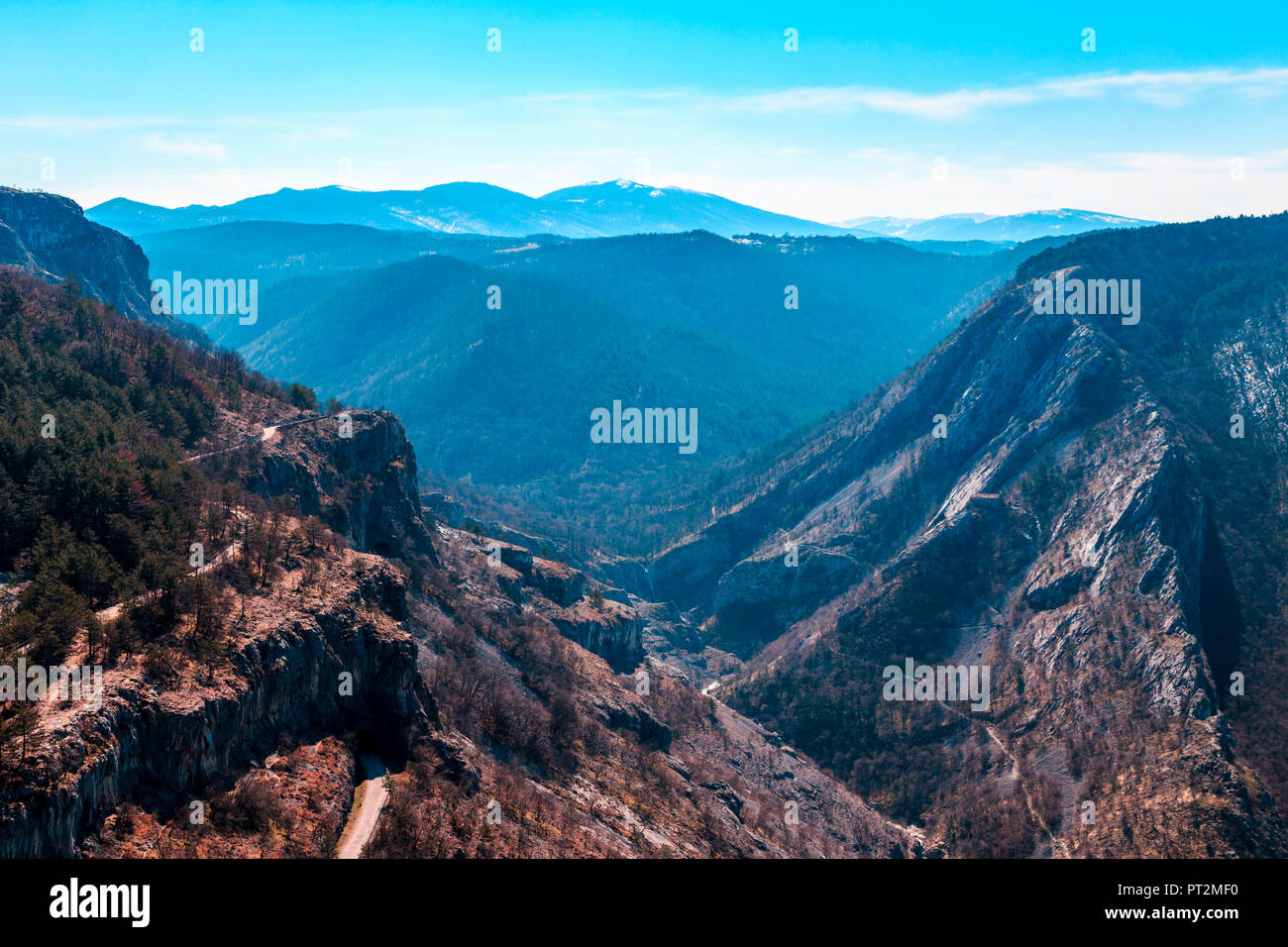 La Val Rosandra, une magnifique vallée près de la ville de Trieste, Frioul-Vénétie Julienne, Italie Banque D'Images