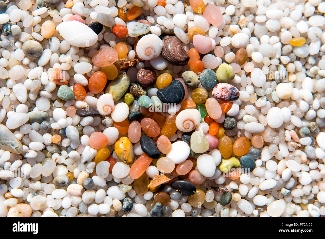 Plage de quartz, est Arutas beach, Oristano, Oristano province, Sardaigne, Italie, europe, Banque D'Images