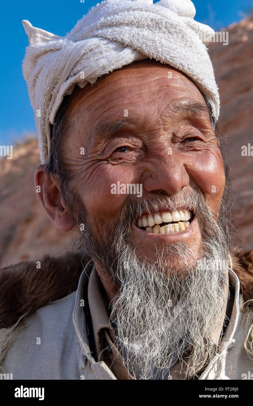 Chinese ancien dans le Shaanxi Provence, Chine Banque D'Images