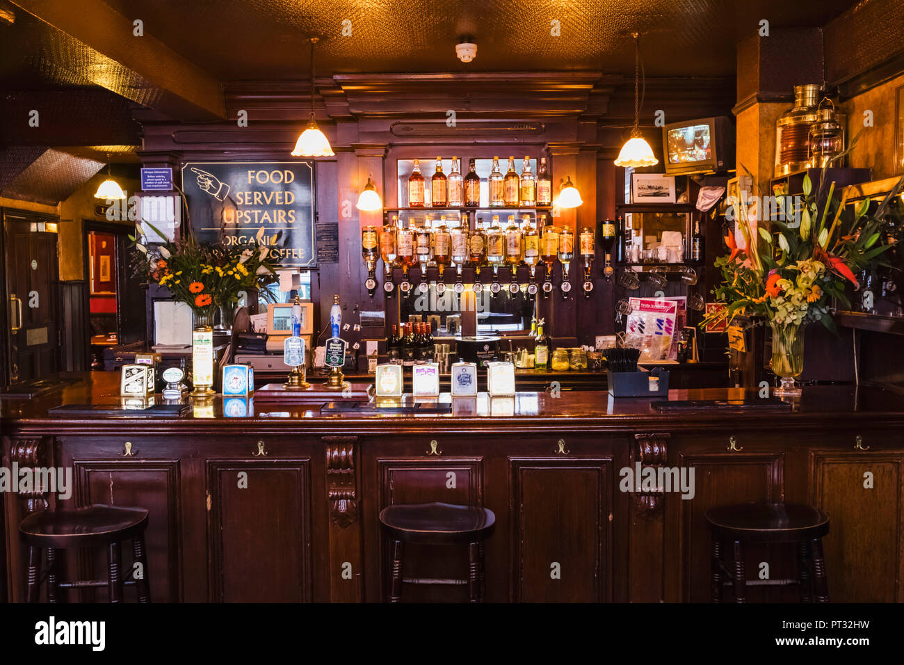 L'Angleterre, Londres, Southwark, Anchor Pub Tap, vue intérieure Banque D'Images