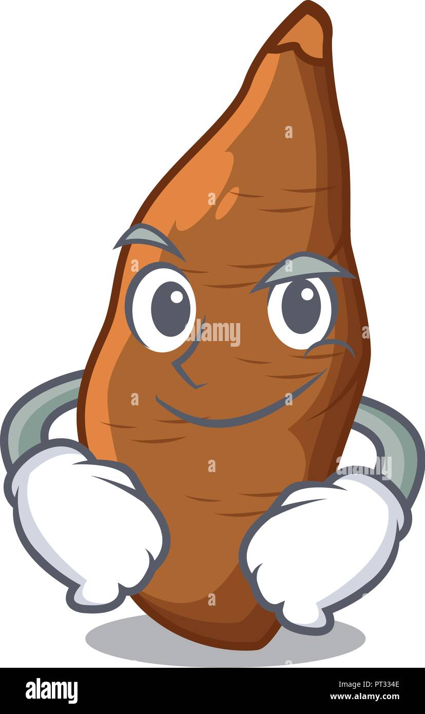 Les Racines Cartoon Racine de manioc Banque d'images vectorielles - Alamy