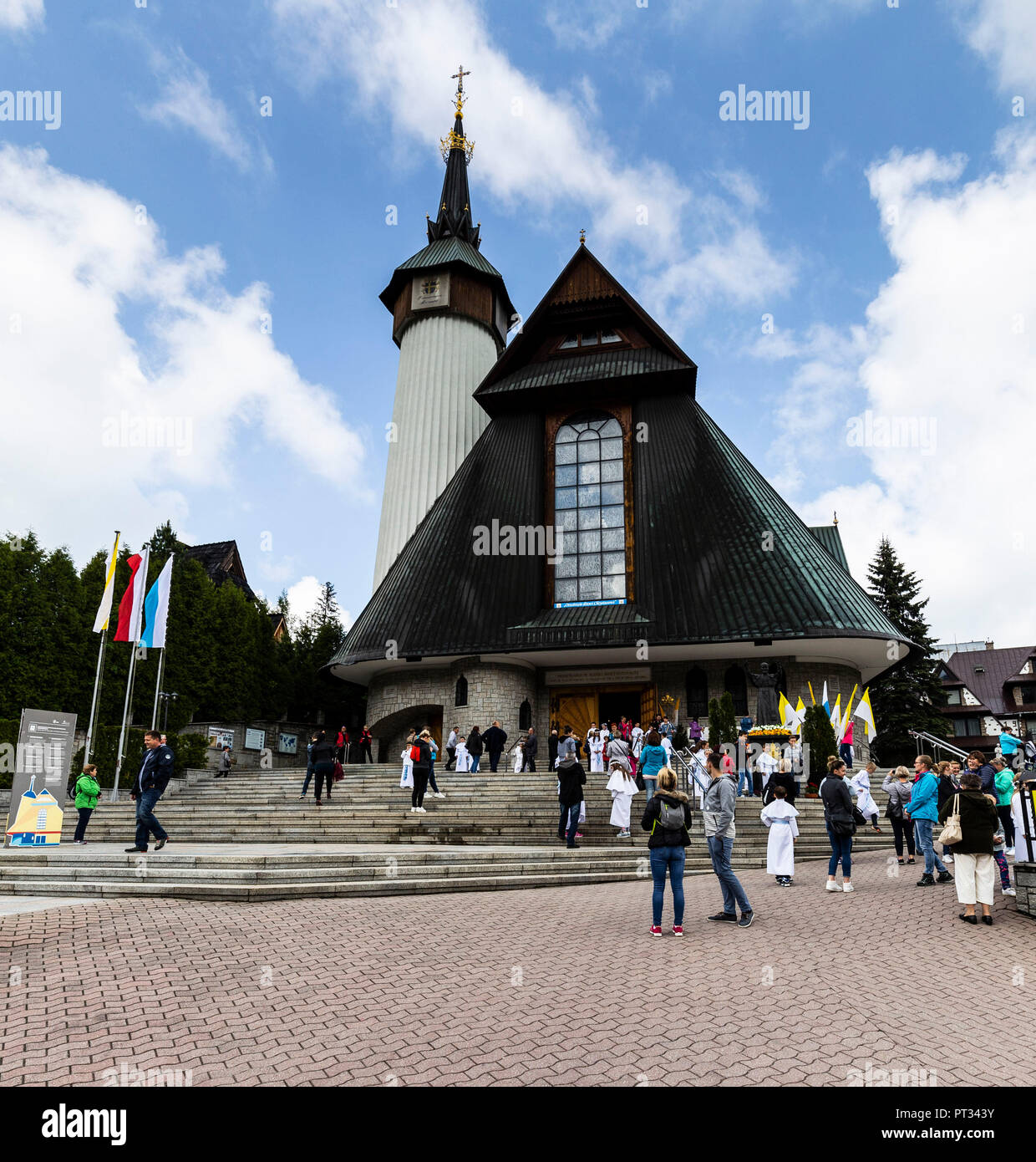 L'Europe, la Pologne, la Petite Pologne, Zakopane, Krzeptowki, sanctuaire de Notre Dame de Fatima Banque D'Images