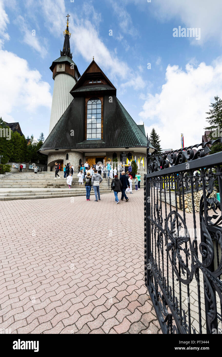 L'Europe, la Pologne, la Petite Pologne, Zakopane, Krzeptowki, sanctuaire de Notre Dame de Fatima Banque D'Images