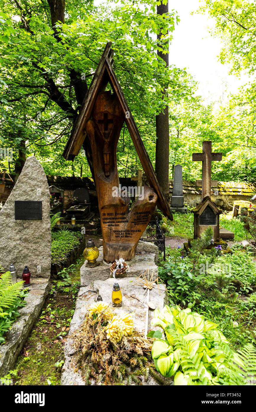 L'Europe, la Pologne, la Petite Pologne, Zakopane - cimetière Peksowe Brzyzko Banque D'Images