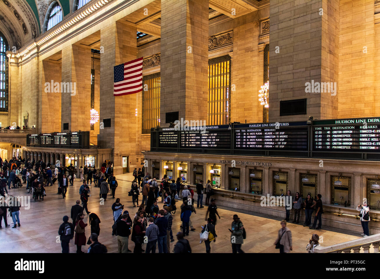 Intérieur de la gare Grand Central Terminal de New York aux ETATS UNIS Banque D'Images