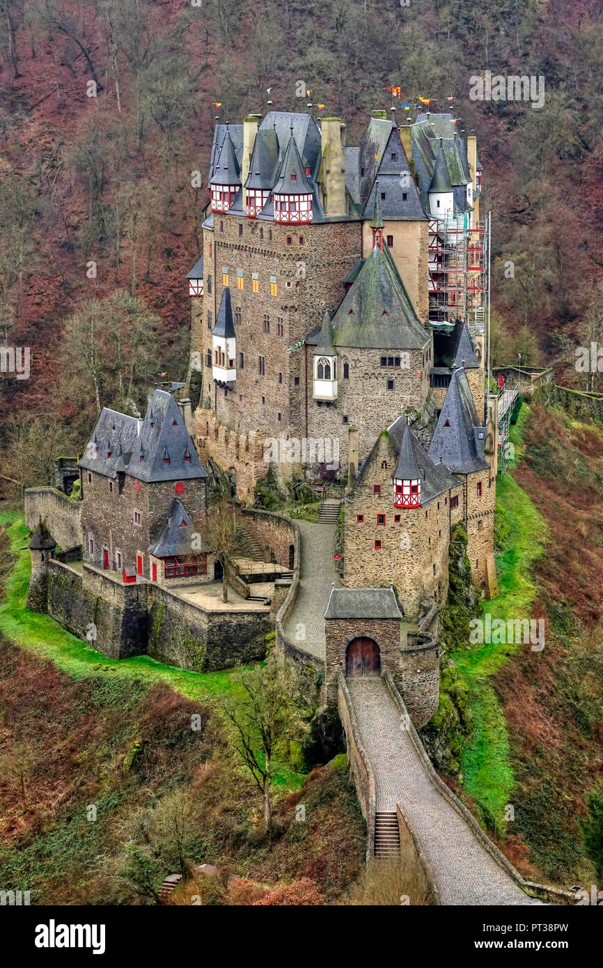 Château Eltz à Münstermaifeld, Eifel, Rhénanie-Palatinat, Allemagne ...